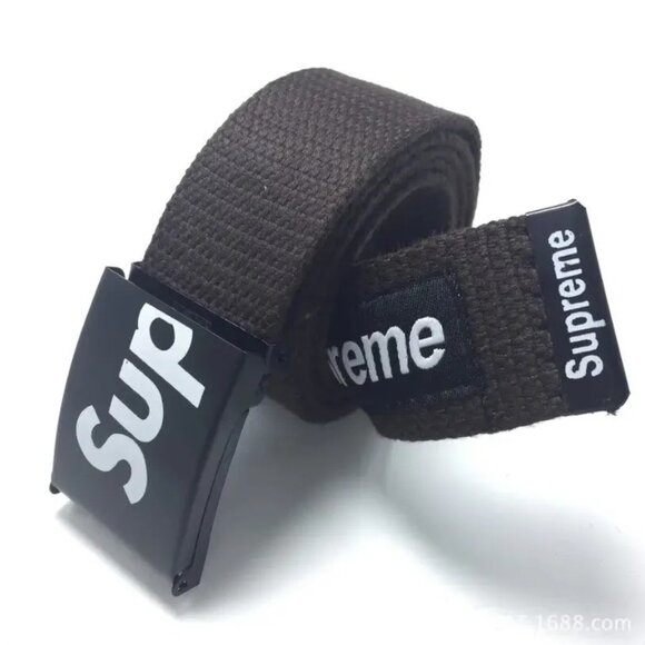 SUPR-EME BLACK adjustable ratchet clasp belt - Picture 5 of 5